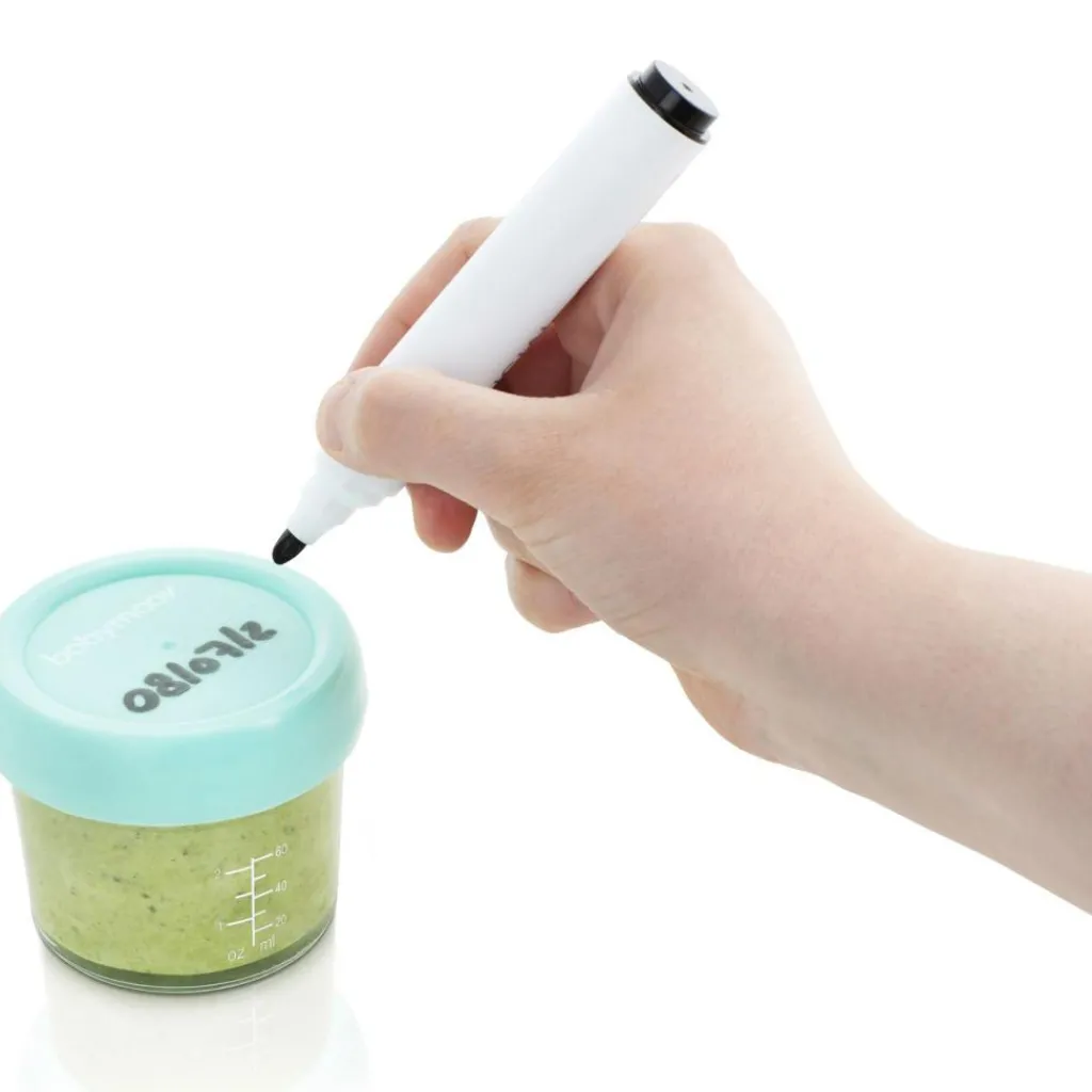 Babymoov Lot de 8 pots de conservation en verre Babybols + livret de recettes