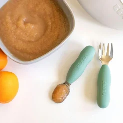 Online Lot de 2 pré-couverts en inox vert sauge Couverts