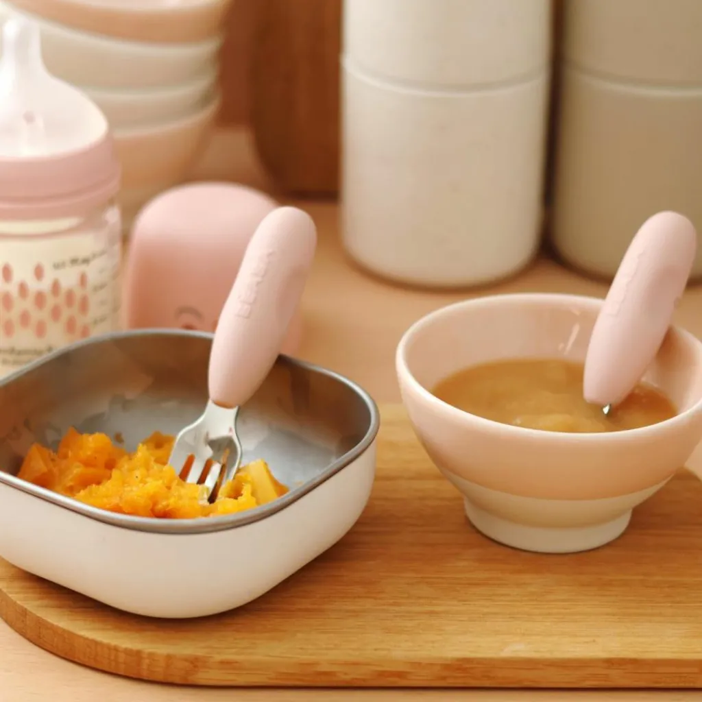 Béaba Lot de 2 précouverts inox Barbe à papa