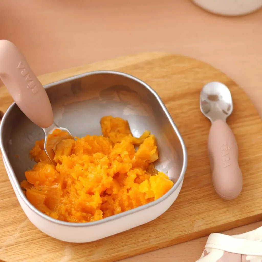 Béaba Lot de 2 précouverts inox Barbe à papa