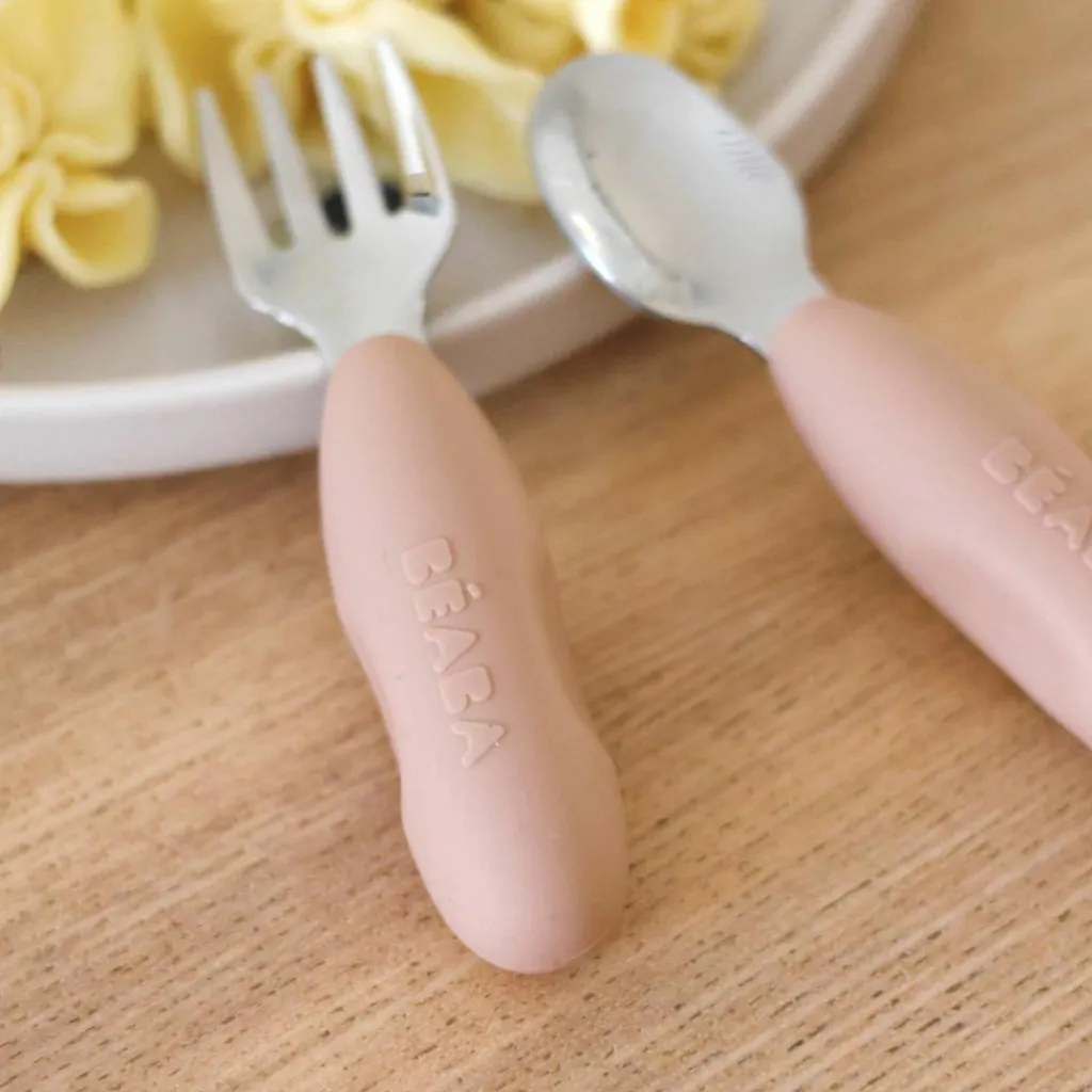 Béaba Lot de 2 précouverts inox Barbe à papa