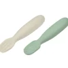Béaba Lot de 2 pré-cuillères en silicone vert sauge