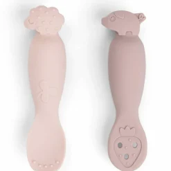 Done by Deer Lot de 2 premières cuillères Tiny farm Rose