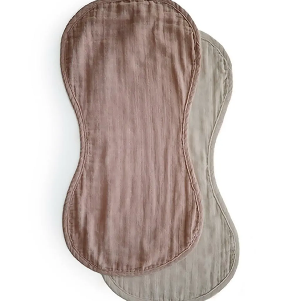 Mushie Lot de 2 protection d'épaules Natural-Fog