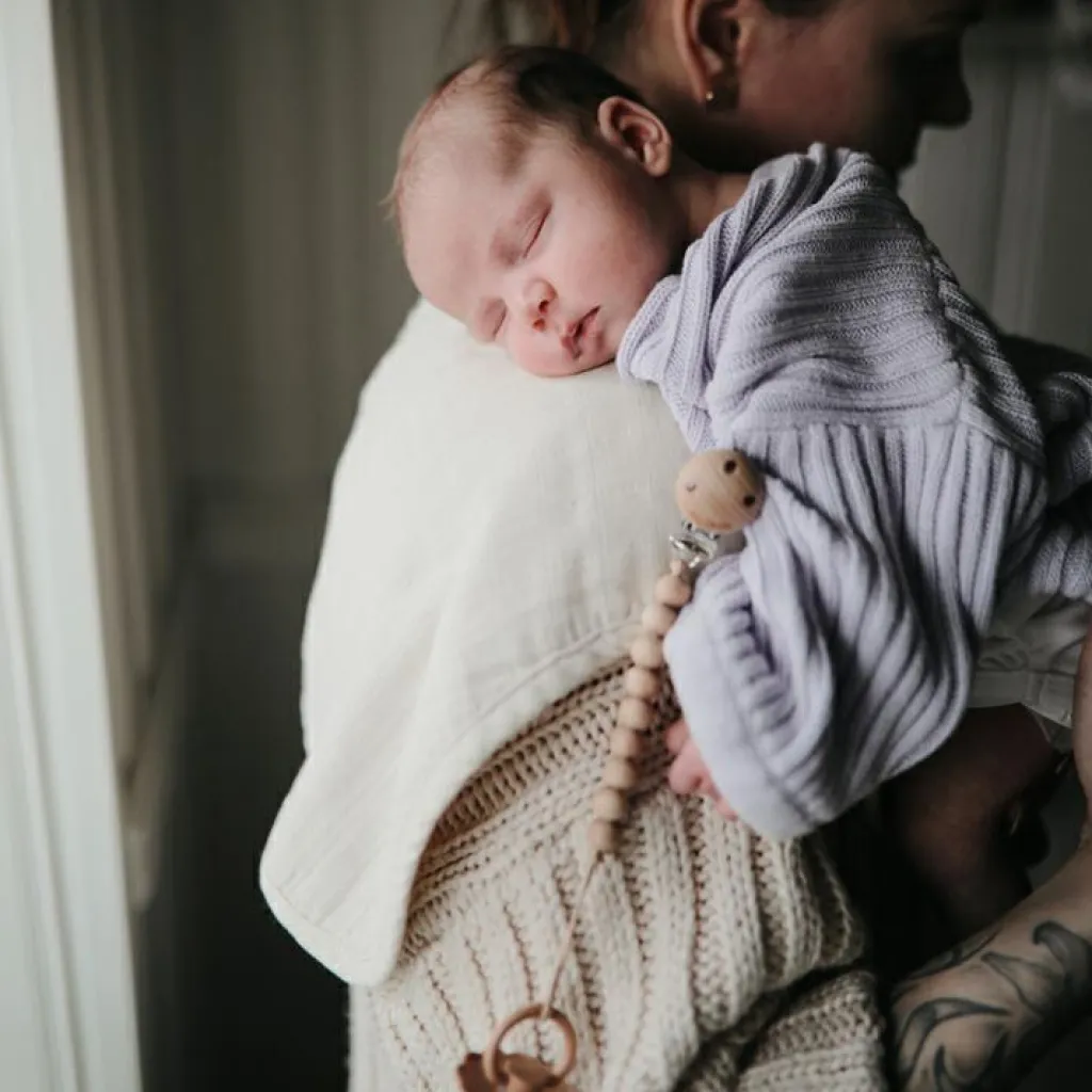 Mushie Lot de 2 protection d'épaules Natural-Fog