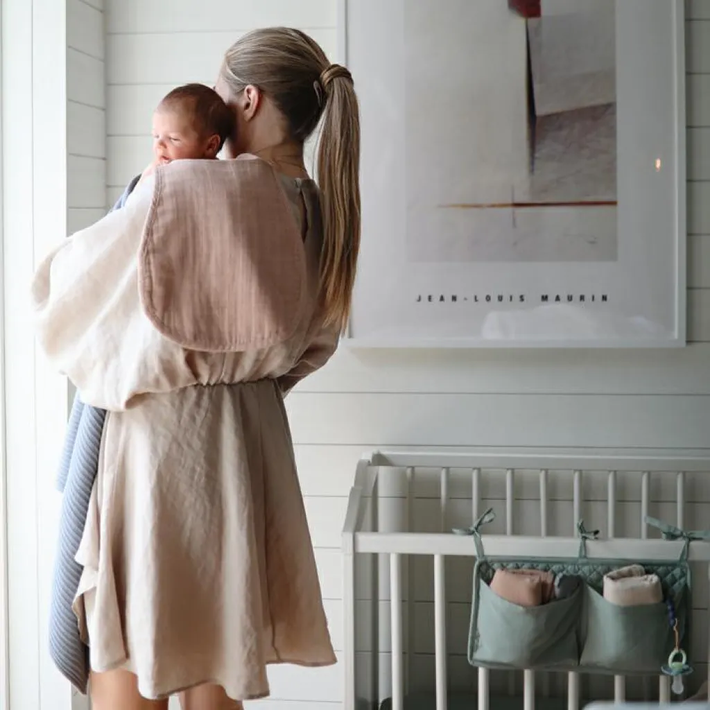 Mushie Lot de 2 protection d'épaules Natural-Fog