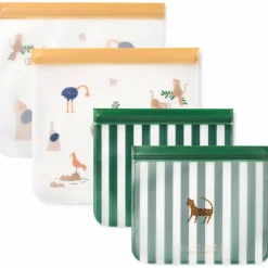 Liewood Lot de 4 sachets réutilisables Rebus All Together