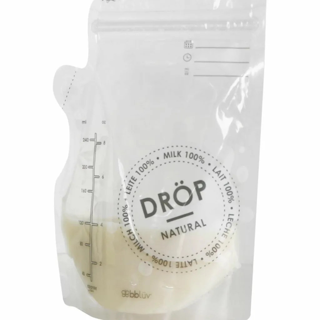 BBLUV Lot de 50 sacs de conservation du lait maternel Dröp