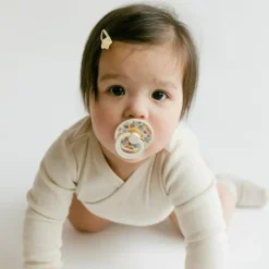 BIBS Lot de 2 sucettes en latex Colour Strawberries-Cream (0-6 mois)