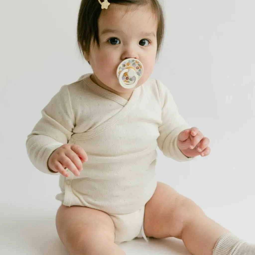 BIBS Lot de 2 sucettes en latex Colour Strawberries-Cream (0-6 mois)