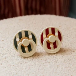 BIBS Lot de 2 sucettes en latex Colour Studio Pin (0-6 mois)