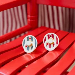 BIBS Lot de 2 sucettes en latex Colour Studio Pin (0-6 mois)