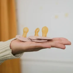 BIBS Lot de 2 sucettes en latex anatomique Blush-Woochuck (6-18 mois)