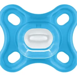 Lot de 2 sucettes en silicone Comfort bleu (0-2 mois) Sucette Nouveau-Né (0-6 Mois)