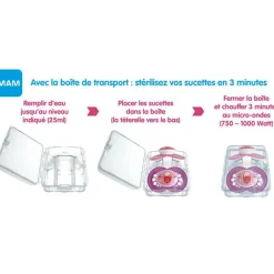 Lot de 2 sucettes en silicone Comfort bleu (0-2 mois) Sucette Nouveau-Né (0-6 Mois)