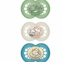 Best Lot de 3 sucettes Original Bleu en silicone (18 mois et +) Sucette Bébé (12-36 Mois)