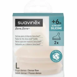 Hot Lot de 2 tétines anti-colique pour biberon Zerø.Zerø Débit Rapide - L Light Tétine De Biberon