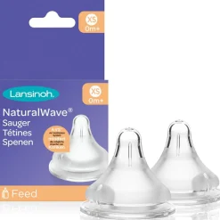 Hot Lot de 2 tétines Natural Wave® spécial allaitement débit très lent Tétine De Biberon