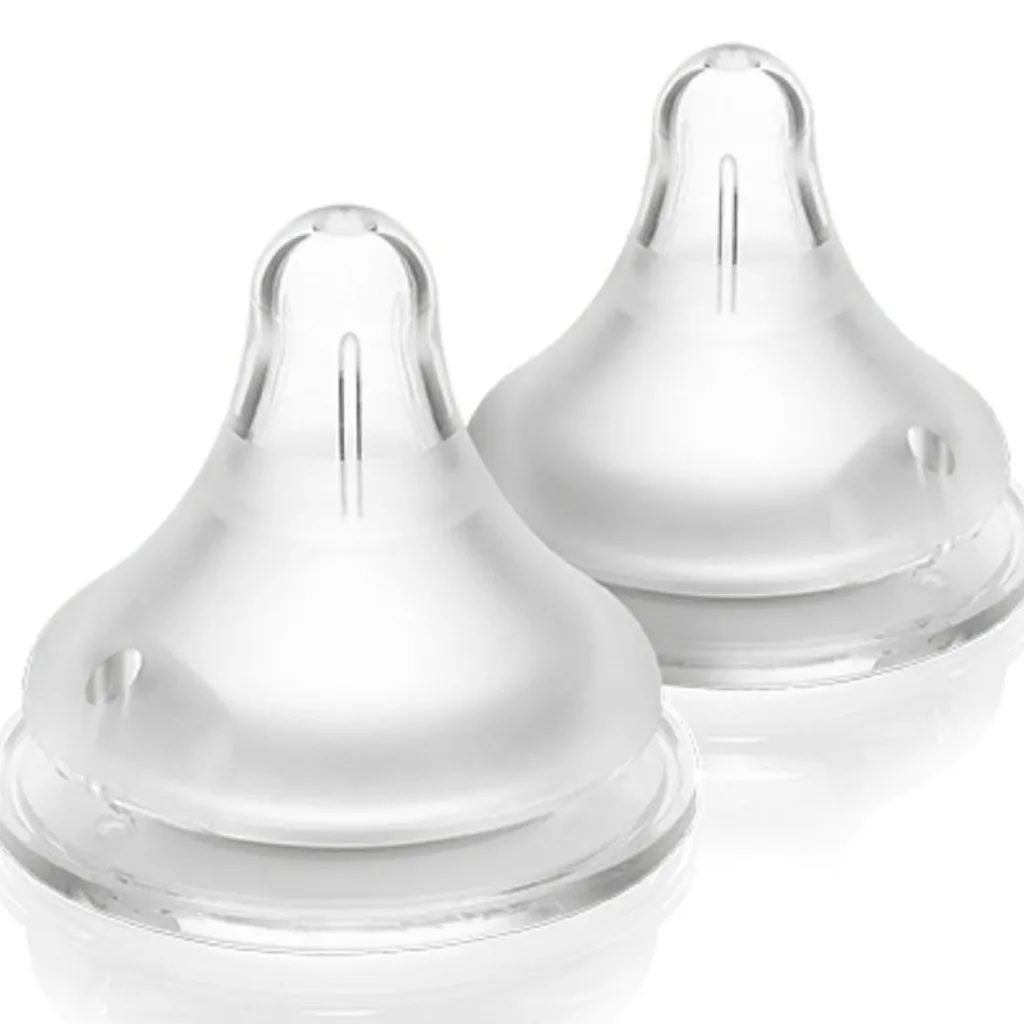 Hot Lot de 2 tétines Natural Wave® spécial allaitement débit très lent Tétine De Biberon