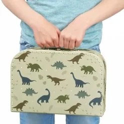 A Little Lovely Company Lot de 2 valisettes de rangement Dinosaure