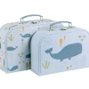 Lot de 2 valisettes de rangement Océan Boîte / Valisette