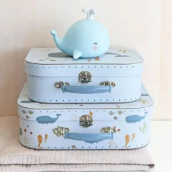 Lot de 2 valisettes de rangement Océan Boîte / Valisette