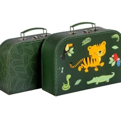 Best Lot de 2 valisettes de rangement Tigre Boîte / Valisette