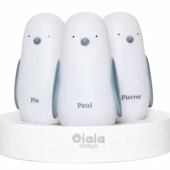 Lot de 3 veilleuses nomades pingouin Paul, Pia et Pierrot Veilleuse Nomade