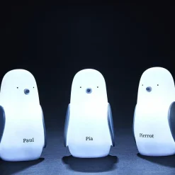 Lot de 3 veilleuses nomades pingouin Paul, Pia et Pierrot Veilleuse Nomade