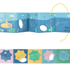 Badabulle Lot de jouets de bain : livre de bain + stickers (20 pièces)