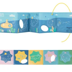 Badabulle Lot de jouets de bain : livre de bain + stickers (20 pièces)