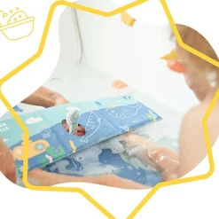 Badabulle Lot de jouets de bain : livre de bain + stickers (20 pièces)