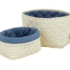 Clearance Lot de paniers de rangement matelassés Capri Panier De Toilette