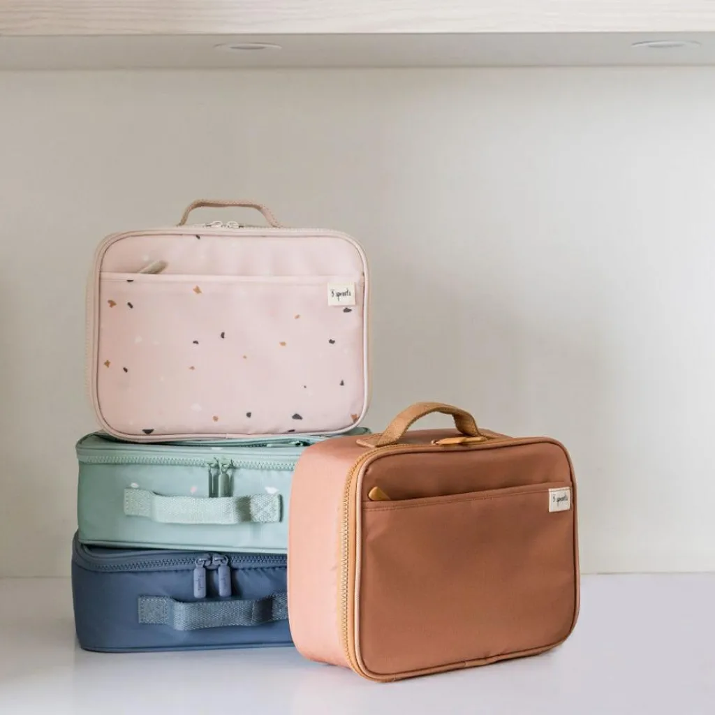 3 sprouts Lunch bag en tissu recyclé Rouille