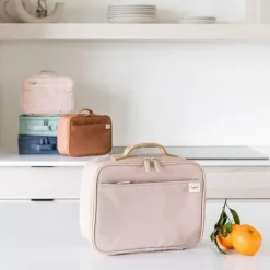 3 sprouts Lunch bag en tissu recyclé Beige