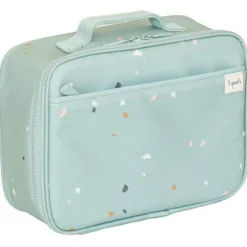 Lunch bag en tissu recyclé Terrazzo vert Sac Isotherme