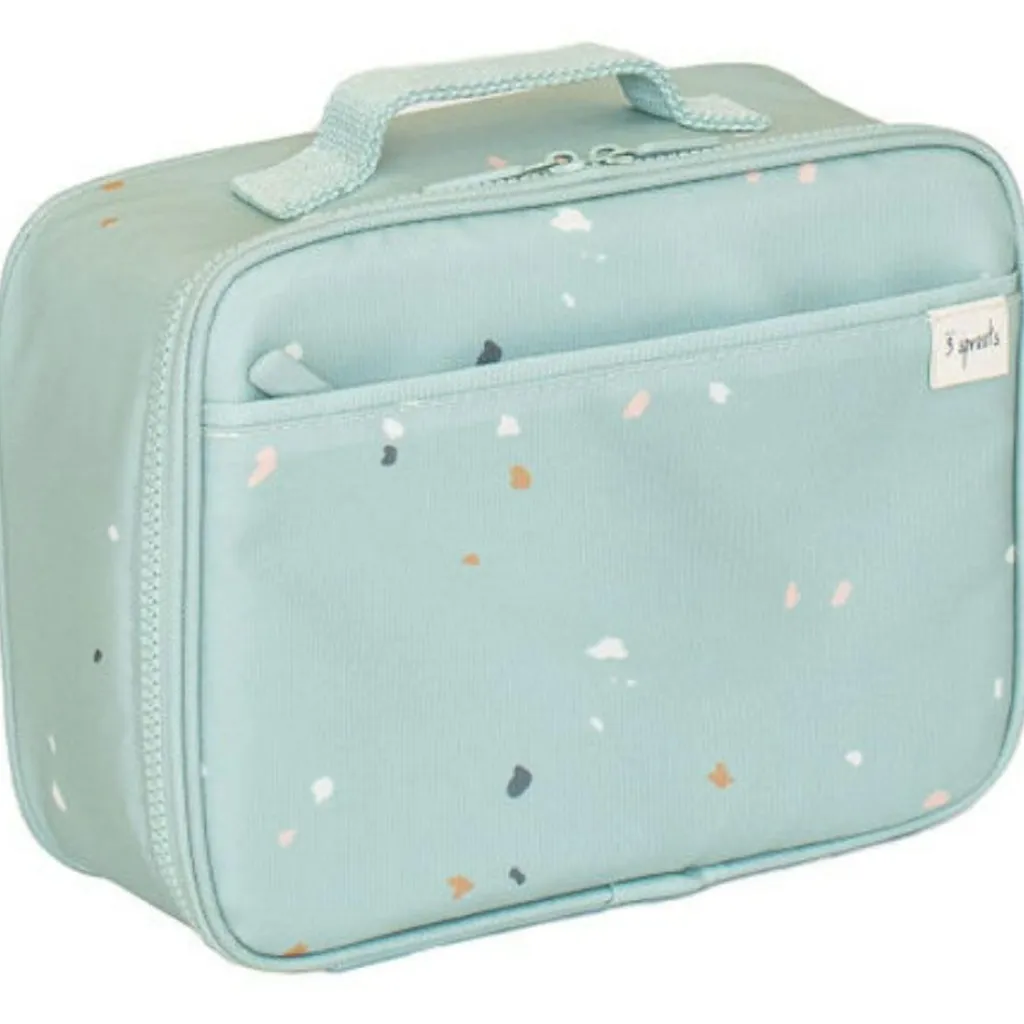 Lunch bag en tissu recyclé Terrazzo vert Sac Isotherme