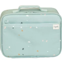 Lunch bag en tissu recyclé Terrazzo vert Sac Isotherme