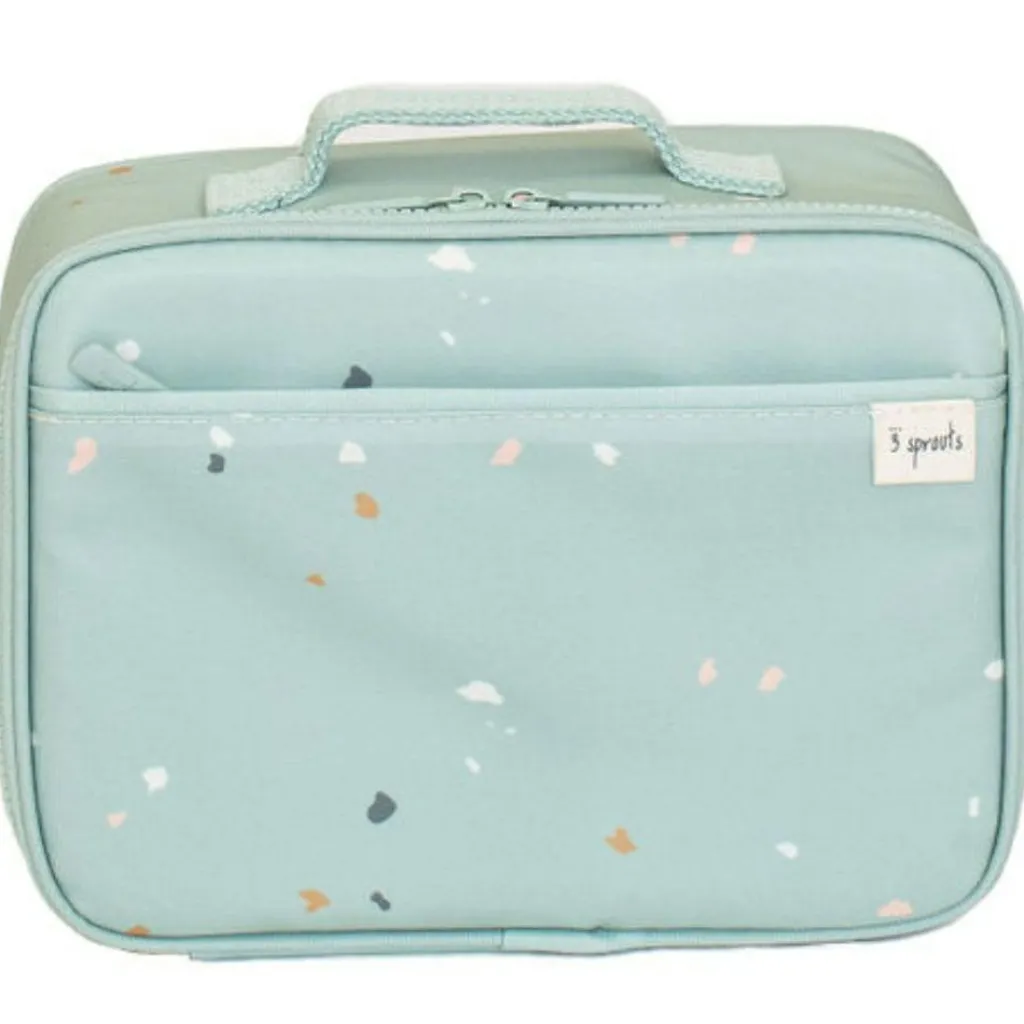 Lunch bag en tissu recyclé Terrazzo vert Sac Isotherme