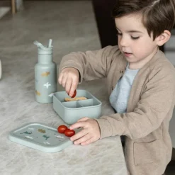 Kidzroom Lunch box 3 compartiments en silicone Dino vert