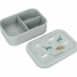 Kidzroom Lunch box 3 compartiments en silicone Dino vert