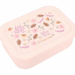 Online Lunch box 3 compartiments en silicone Fleurs rose Boîte À Goûter / Lunch Box