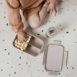 Online Lunch box en plastique recyclé Taupe Boîte À Goûter / Lunch Box