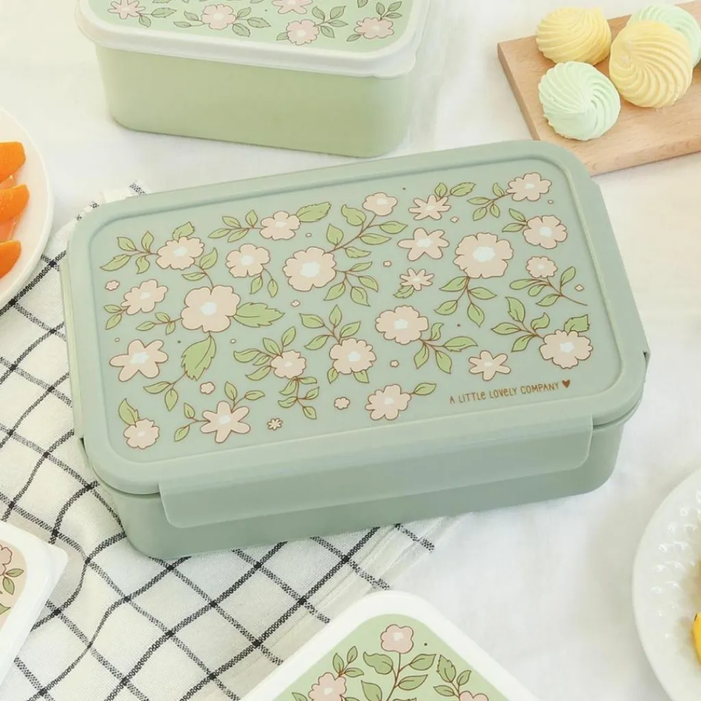 Discount Lunch box Fleurs Sage Boîte À Goûter / Lunch Box