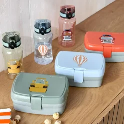 Lässig Lunch Set boîte à goûter et gourde Tiny Drivers Pelleteuse