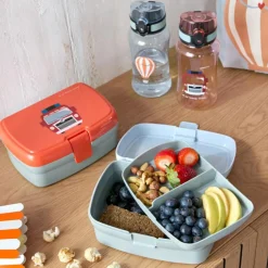 Hot Lunch Set boìte à goûter et gourde Tiny Drivers Pompier Boîte À Goûter / Lunch Box