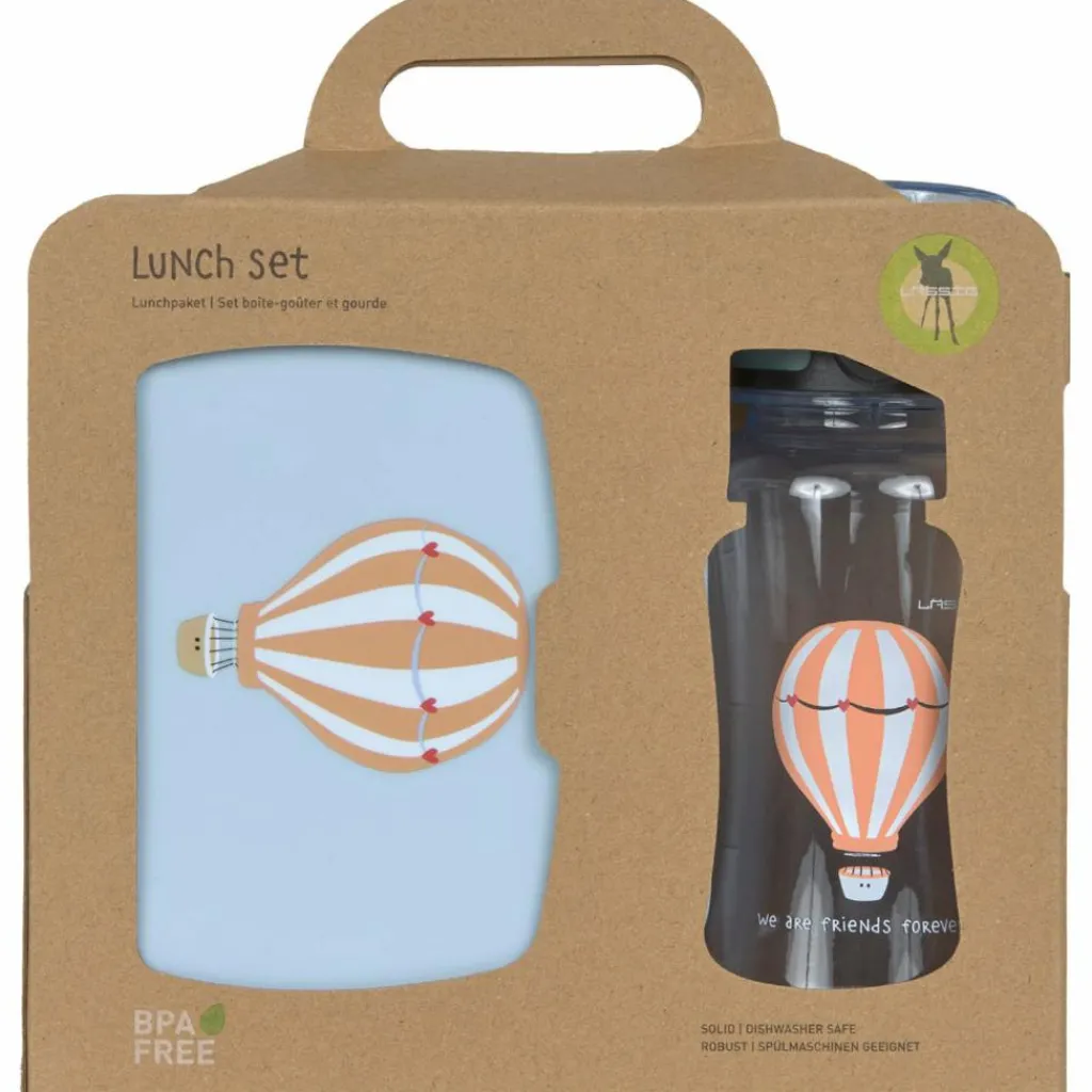 Lässig Lunch Set boîte à goûter et gourde Tiny Drivers Montgolfière