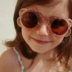 Konges Slojd Lunettes de soleil junior Glitter Rose Fleur (5-10 ans)