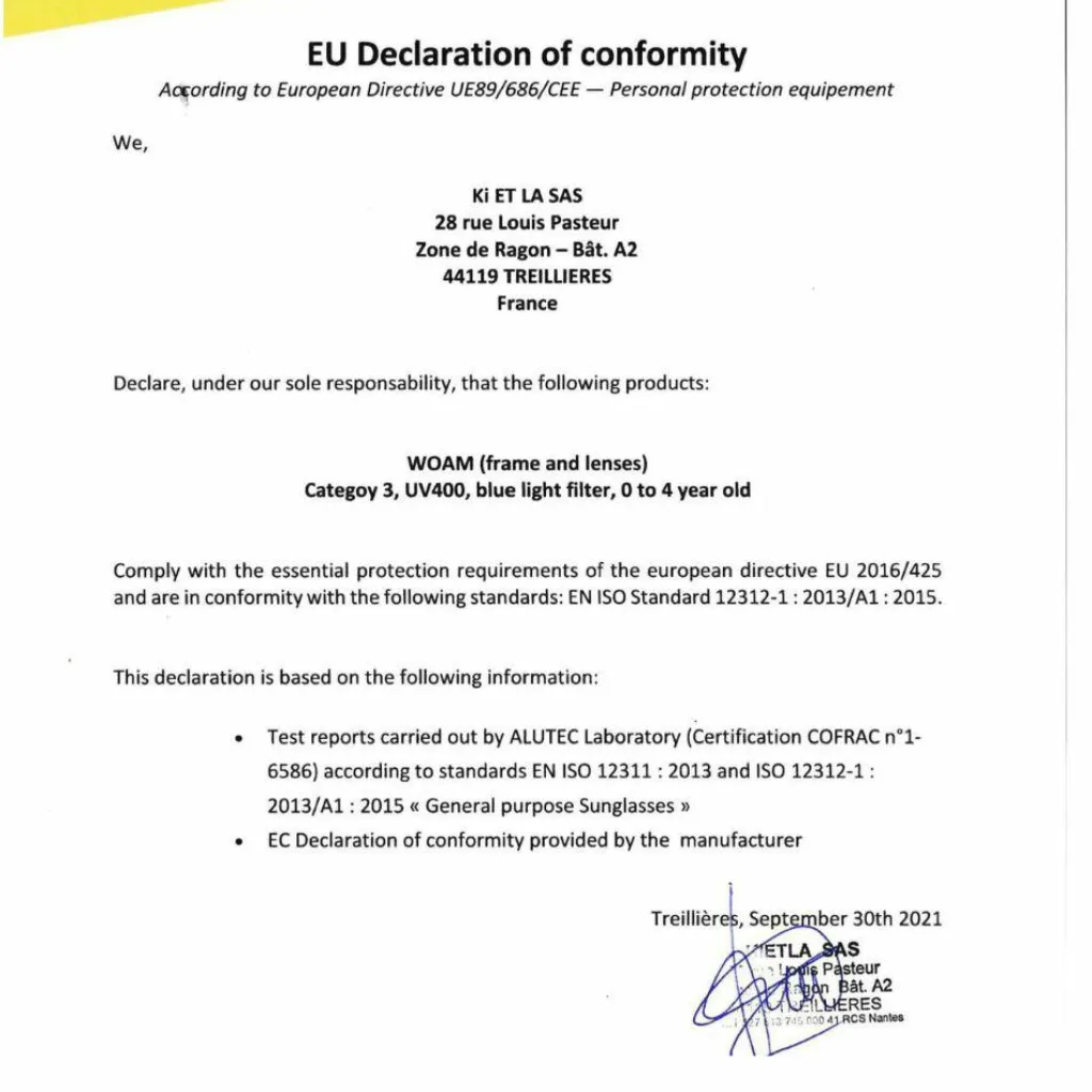 Sale Lunettes de soleil Woam Vert bouteille (0-2 ans) Lunettes De Soleil