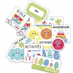 Auzou Editions Ma pochette d'aimants Calendrier de la semaine